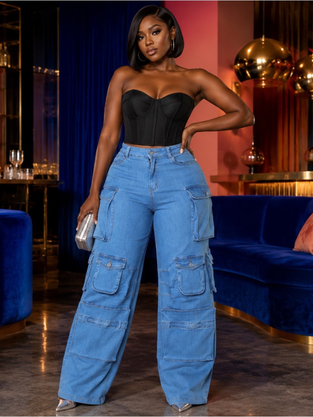 Billie Cargo Baddie Jeans